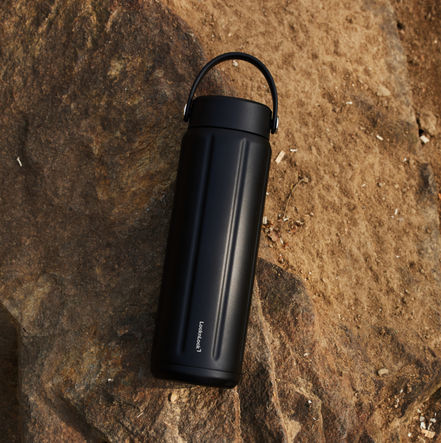 Bình giữ nhiệt LocknLock SLO ultralight tumbler LHC4427 siêu nhẹ dung tích 630ml thép không gỉ 304 có quai xách - 3 màu