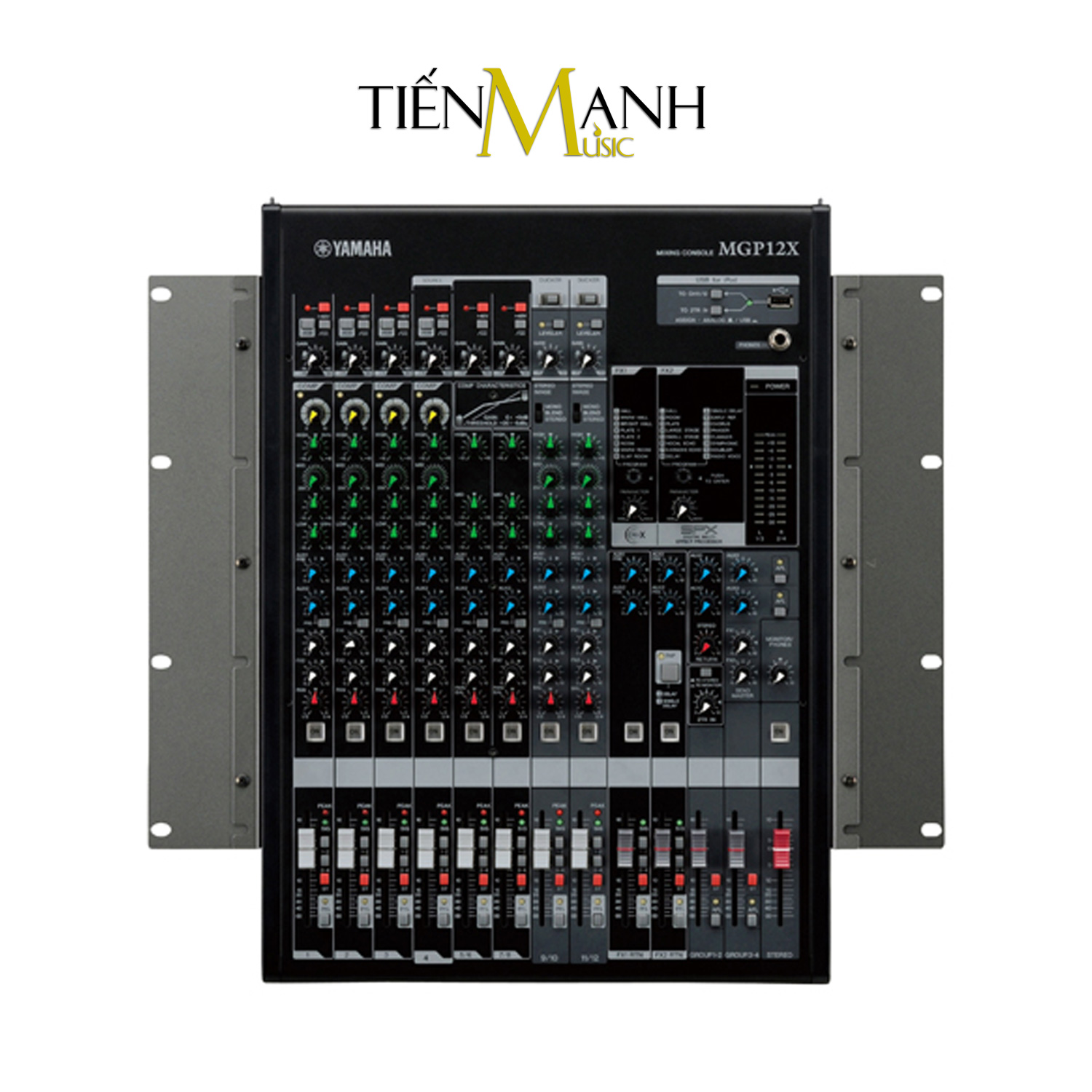 Yamaha MGP12X Soundcard kiêm Bàn Trộn Mixer Interface Stereo Mixing Phòng Thu Studio Mix MGP12 Hàng Chính Hãng - Kèm Móng Gẩy DreamMaker