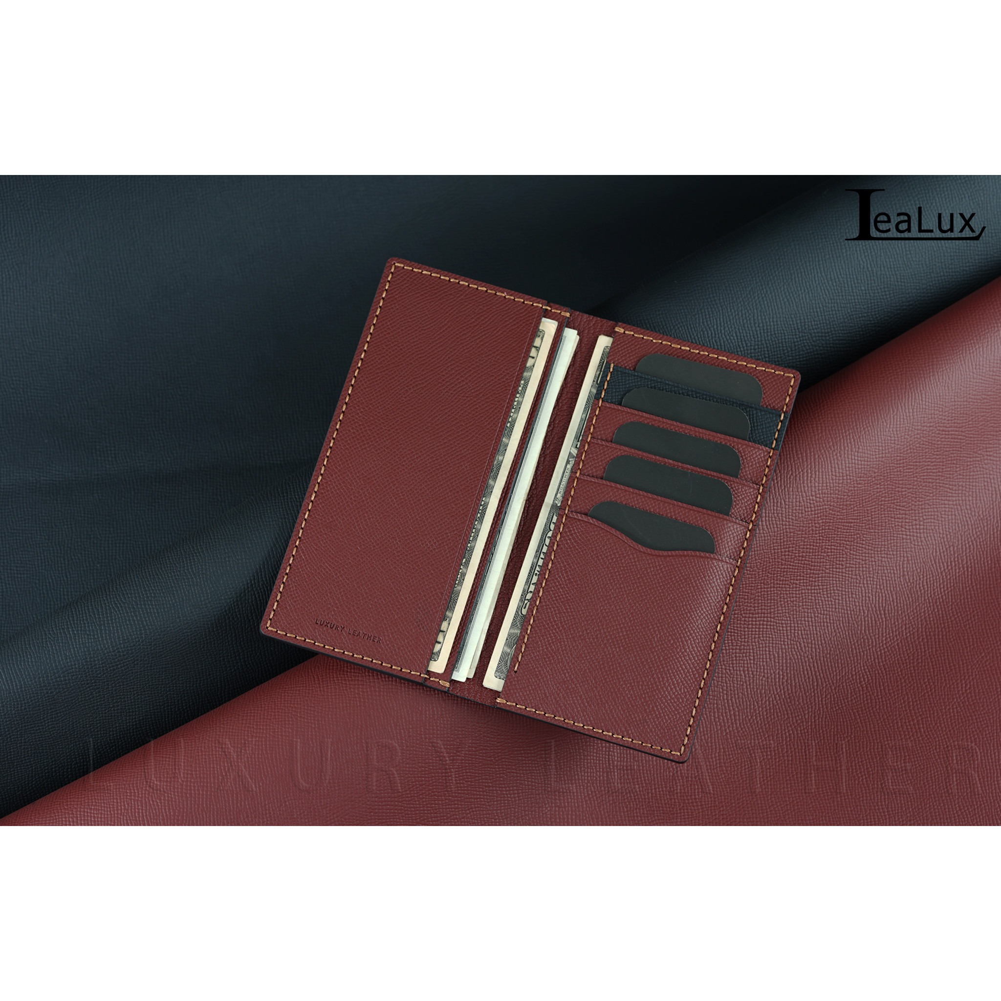 Ví Dài Mini Da Epsom Handmade Lealux Mini Epsom Wallet 4