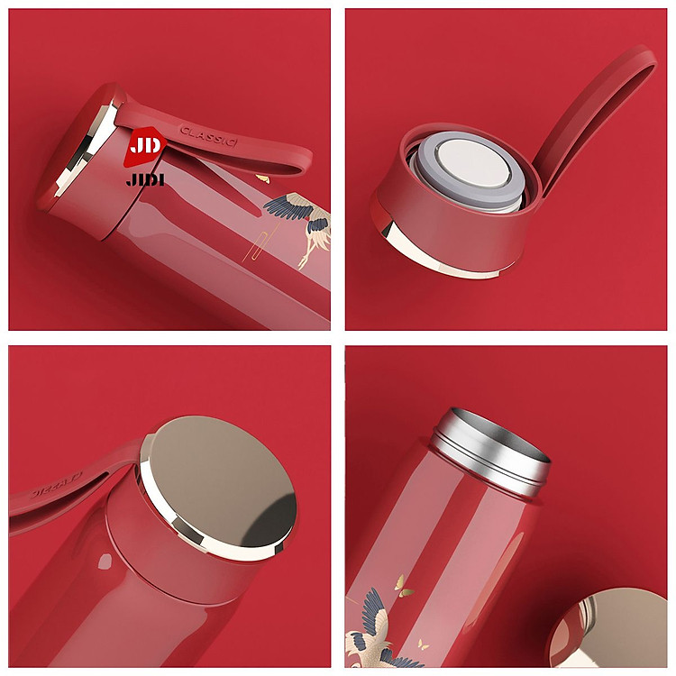 Bình Nước Mini Dễ Thương Phong Cách Trung Quốc Cốc Vại Bằng Thép Không Gỉ 310Ml Cốc Cà Phê Sữa Số Lượng Lớn Bình Nước Cốc Trà Du Lịch