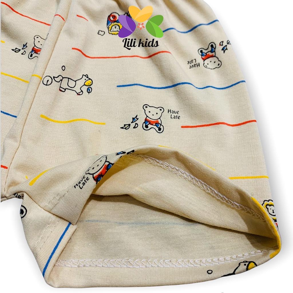 Quần Đùi Chục LILI.KIDS Chất Cotton Cho Bé Gái Bé Trai Quần Chục Đùi Họa Tiết QC08