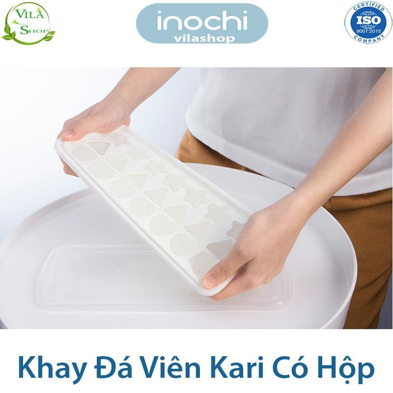 Khay Làm Đá, Khay Đá Sáng Tạo Kari 21 Viên, Nhựa Dẻo Cao Cấp Inochi Kháng Khuẩn - Khử Mùi