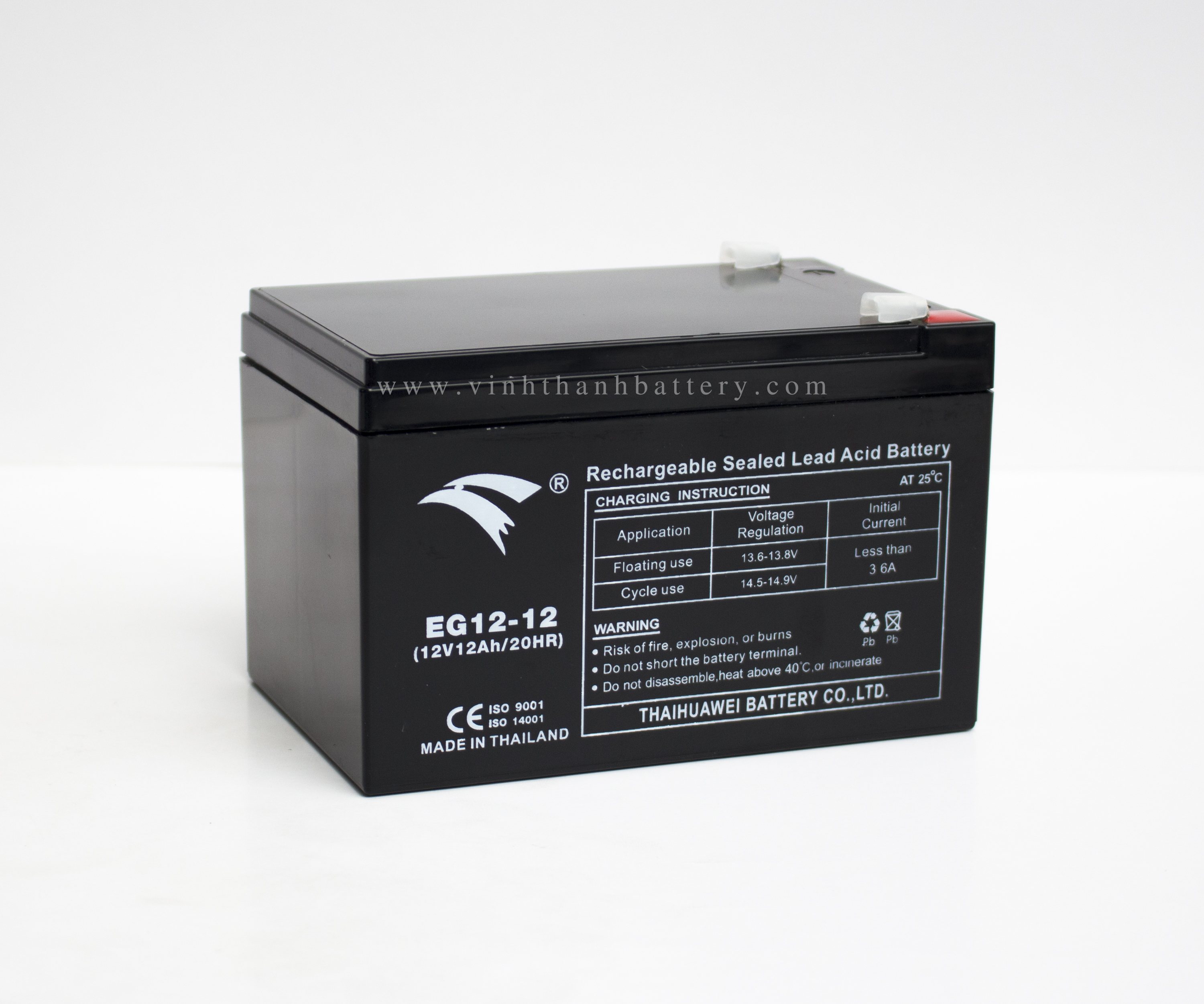 Ắc quy UPS, xe đạp điện Eagle 12V - 12Ah