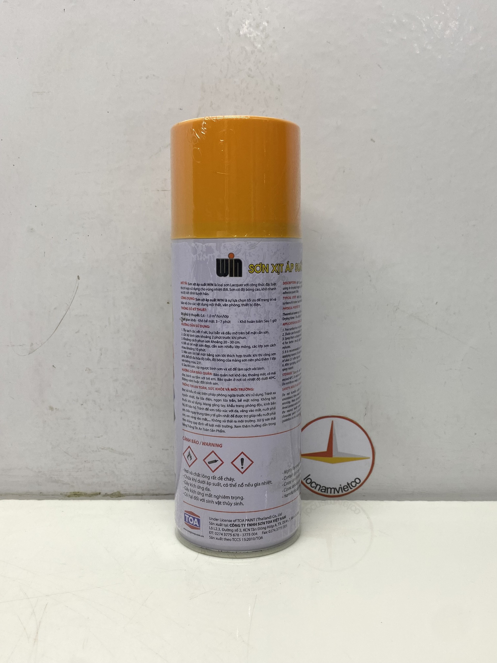 Sơn xịt Win màu vàng nghệ 241 400ml