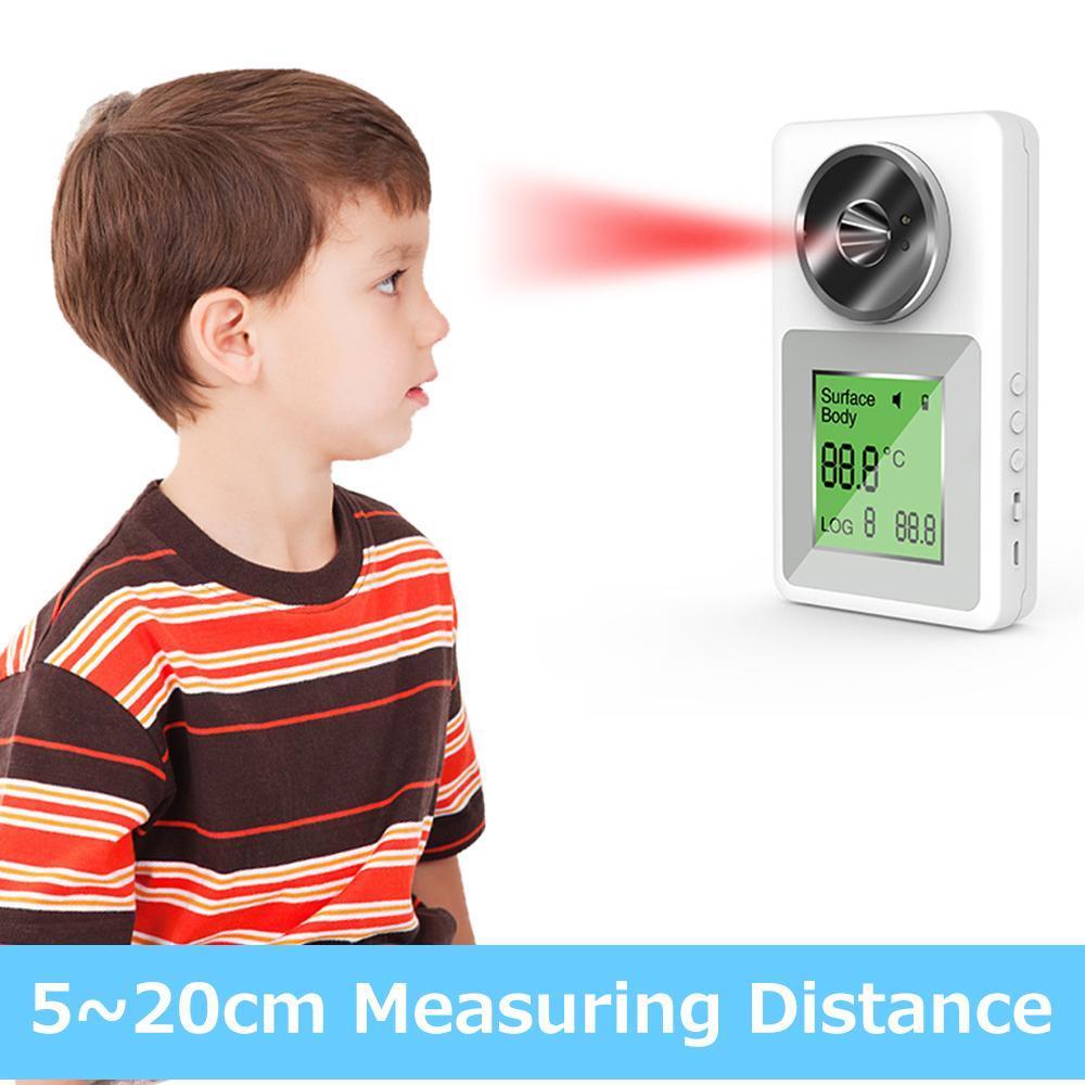 Màn hình LCD 3,0 inch Nhiệt kế hồng ngoại treo tường IR Máy đo kỹ thuật số không tiếp xúc Cơ thể/đối tượng Chế độ kép Bộ nhớ 32 nhóm Cảnh báo nhiệt độ cao