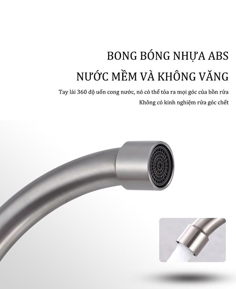 Vòi rửa chén Inox 304