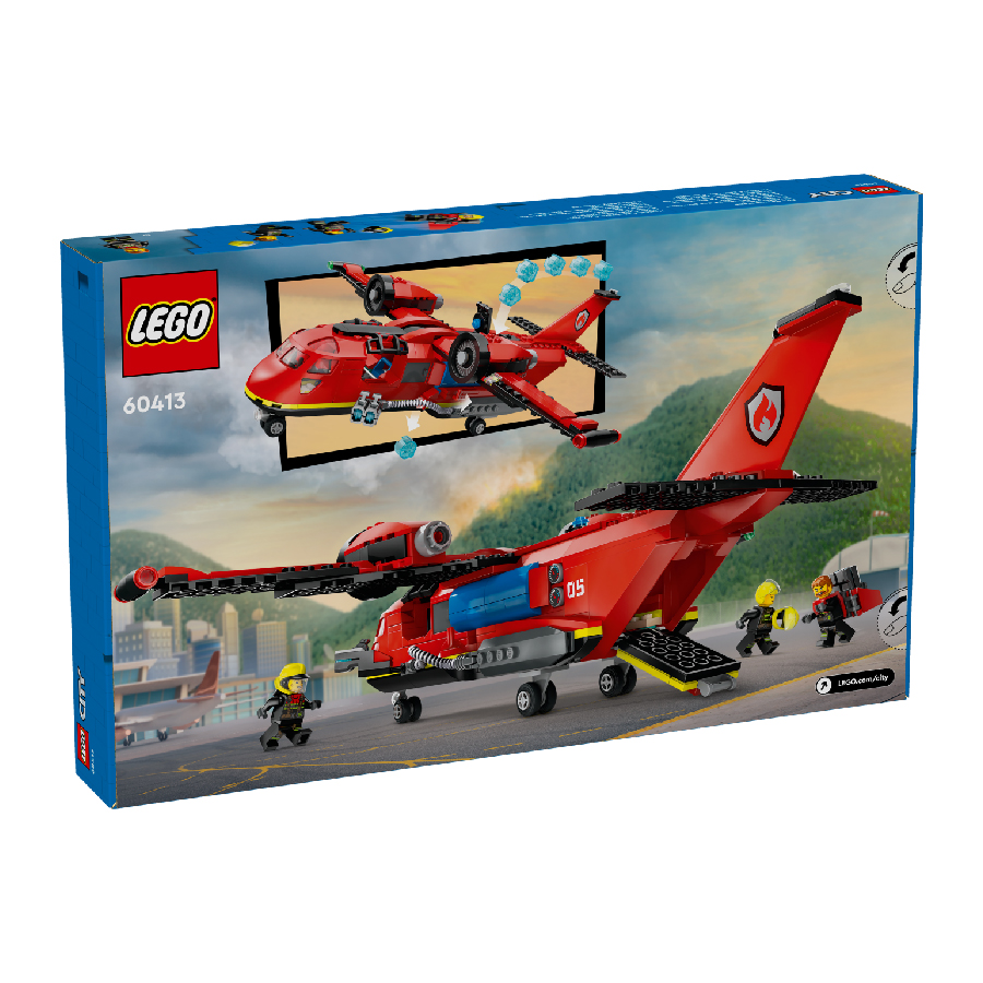 Đồ Chơi Lắp Ráp Máy Bay Cứu Hỏa LEGO CITY 60413 (478 chi tiết)