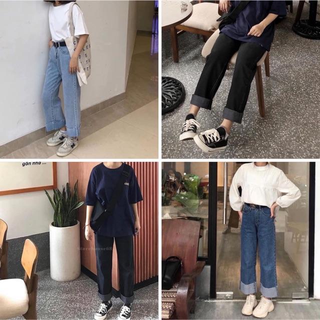 Quần jean suông thời thượng
