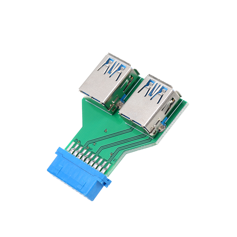 Bộ Chuyển Đổi Bo Mạch Chủ Máy Tính Để Bàn 19pin / 20pin Đến 2 Cổng USB 3.0 A Female