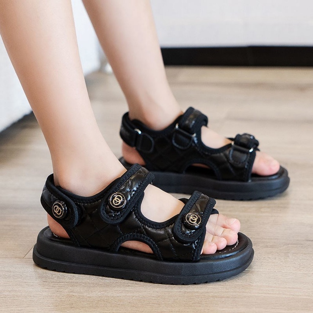 Sandal cho bé trai bé gái từ 3 đến 10 tuổi siêu nhẹ quai dán mẫu mới