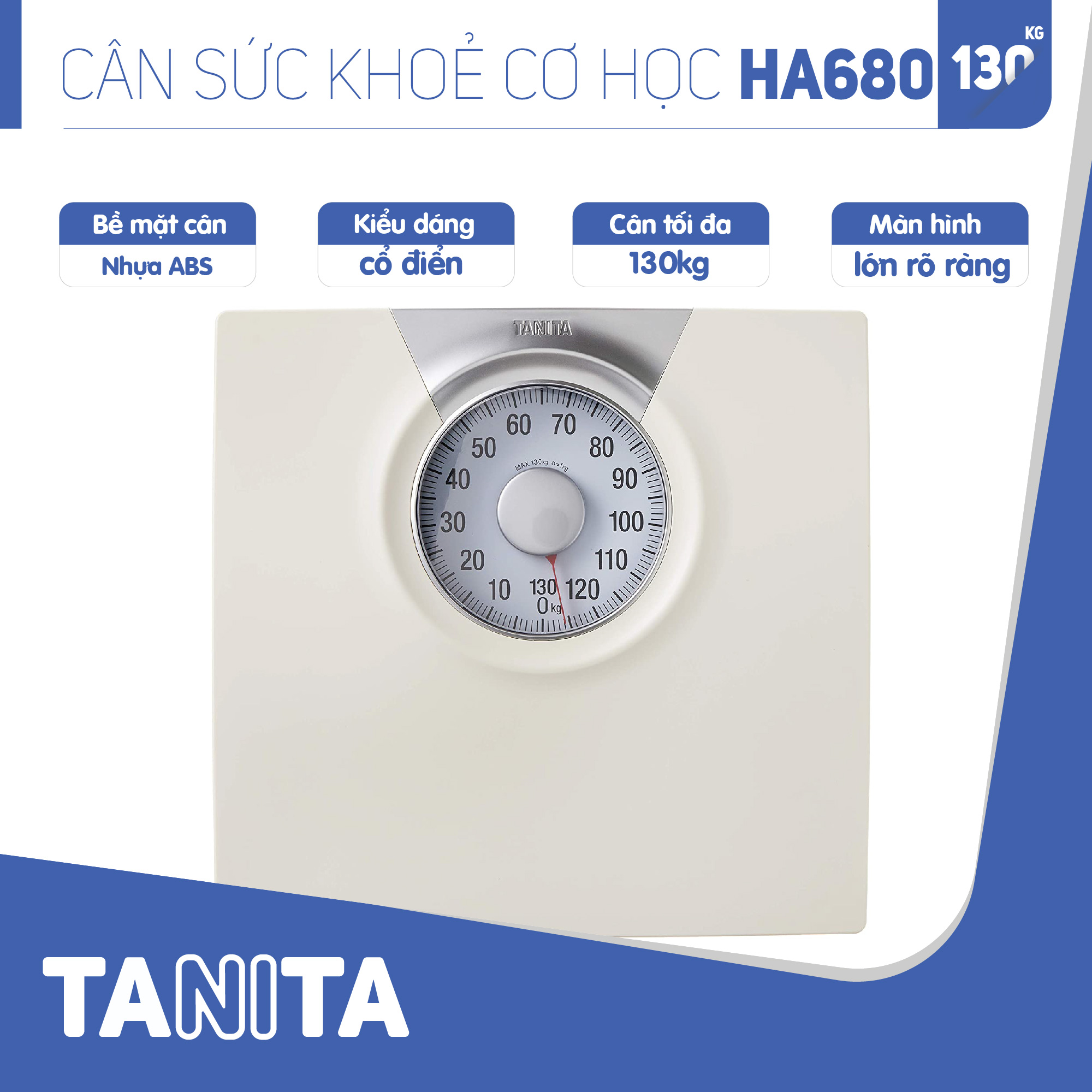 Cân sức khoẻ cơ học Tanita HA680 Nhật Bản,Cân Tanita, chính hãng nhật bản,cân cơ học,cân chính hãng,cân nhật bản,cân sức khoẻ y tế,cân sức khoẻ gia đình,cân sức khoẻ cao cấp,cân120kg,cân 130kg,Cân sức khoẻ mini