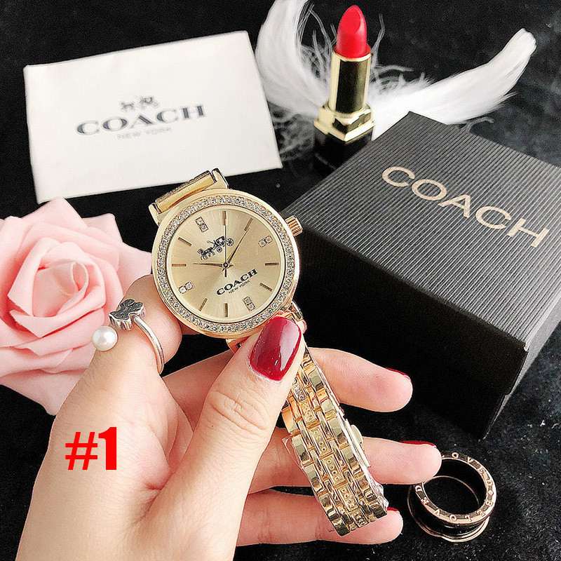 Đồng hồ nữ Coach New York Business Thời trang Đồng hồ nữ Dây thép Cao Cấp