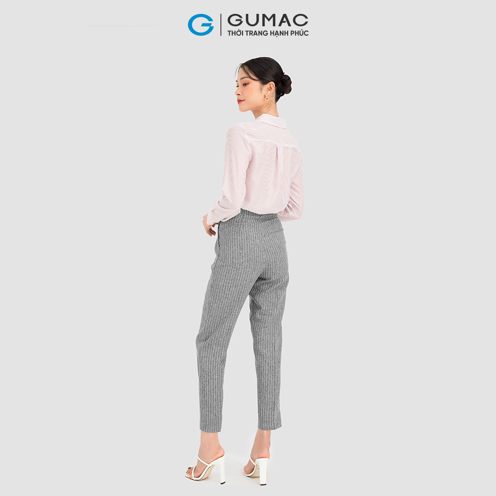 Quần tây baggy GUMAC QC09077 lưng liền ống đứng trẻ trung
