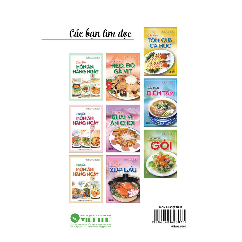 Sách Món Ăn Việt Nam ( Tái Bản 2022)