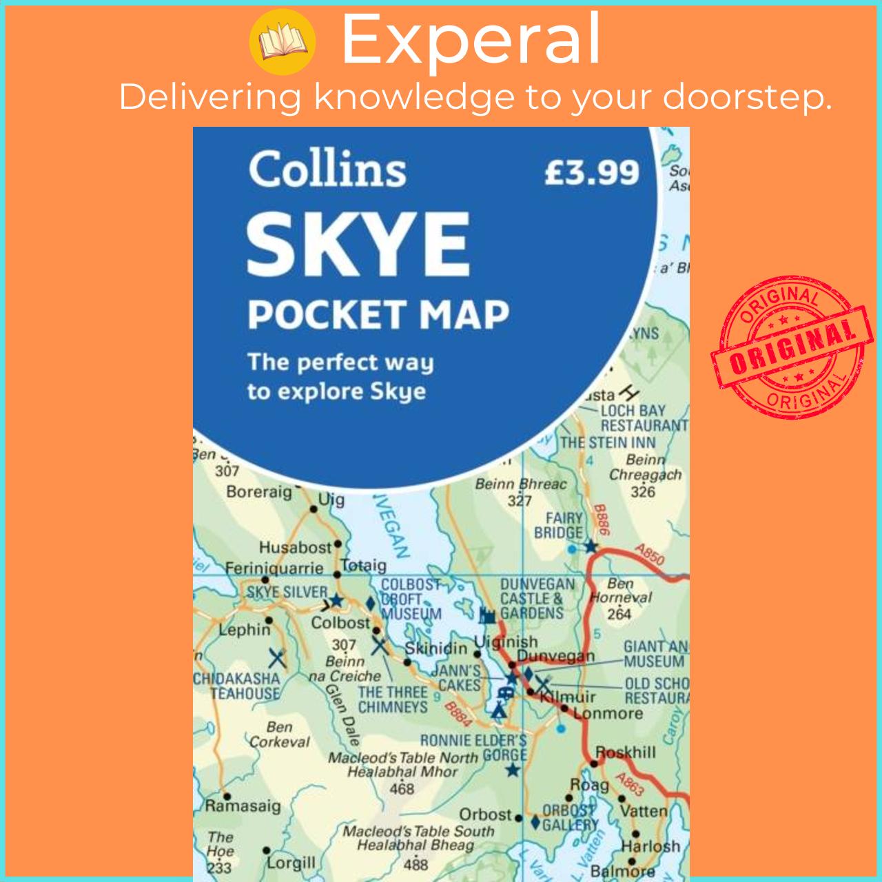 Hình ảnh Sách - Skye Pocket Map - The Perfect Way to Explore Skye by Collins Maps (UK edition, paperback)