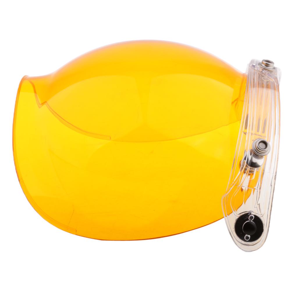 Universal Bubble 3-Snap Motorcycle Helmet Visor Flip Up Face Shield Lens Plain