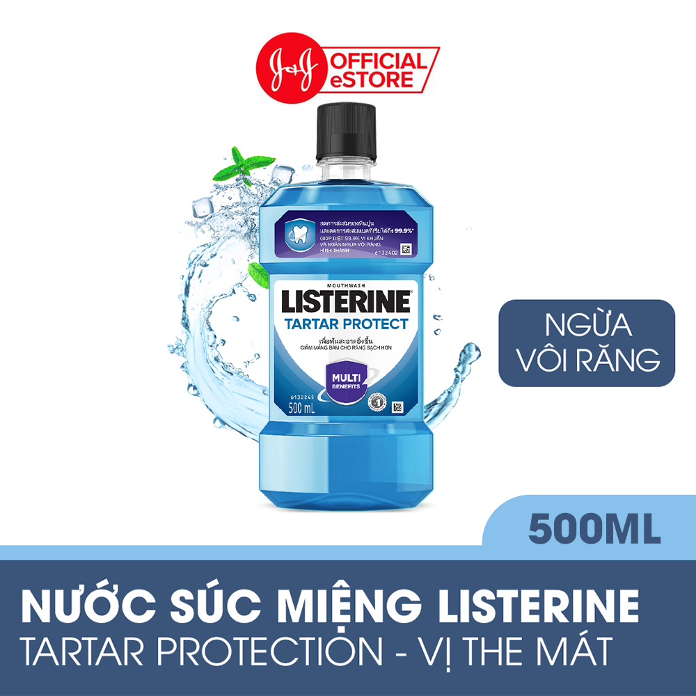 Nước Súc Miệng Ngăn Ngừa Vôi Răng Listerine Tartar Protection (500ml) - 8850007811671