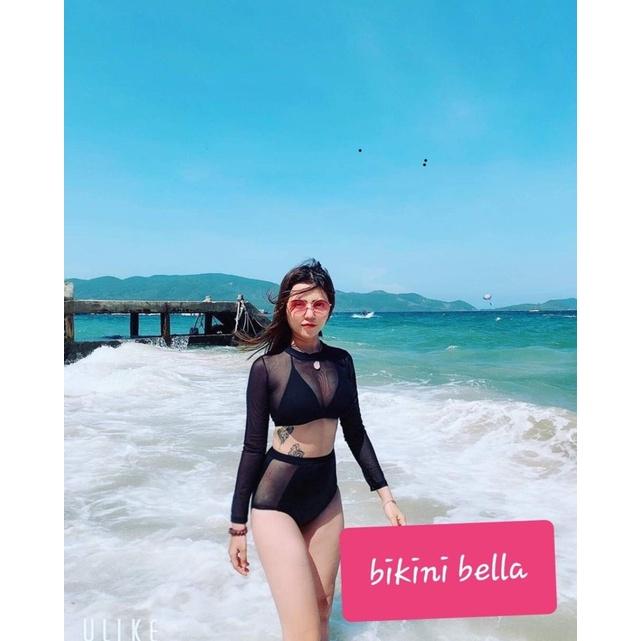 Bikini dài tay phối lưới