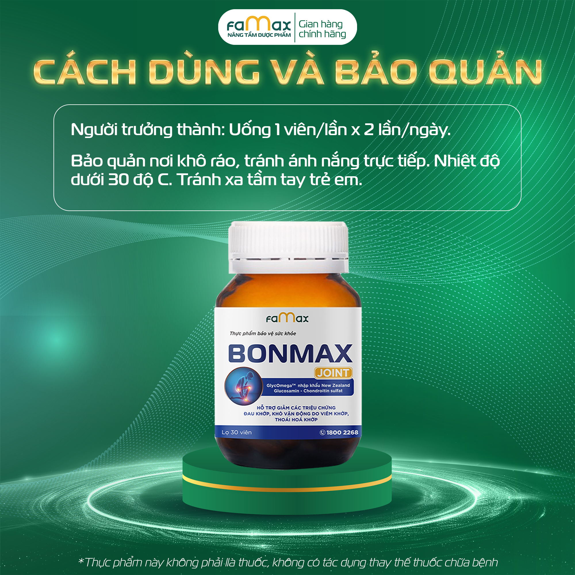 [FAMAX] Combo 4 TẶNG 1 hộp viên uống xương khớp Bonmax Joint 30 viên - Hỗ trợ giảm viêm, sưng, đau khớp