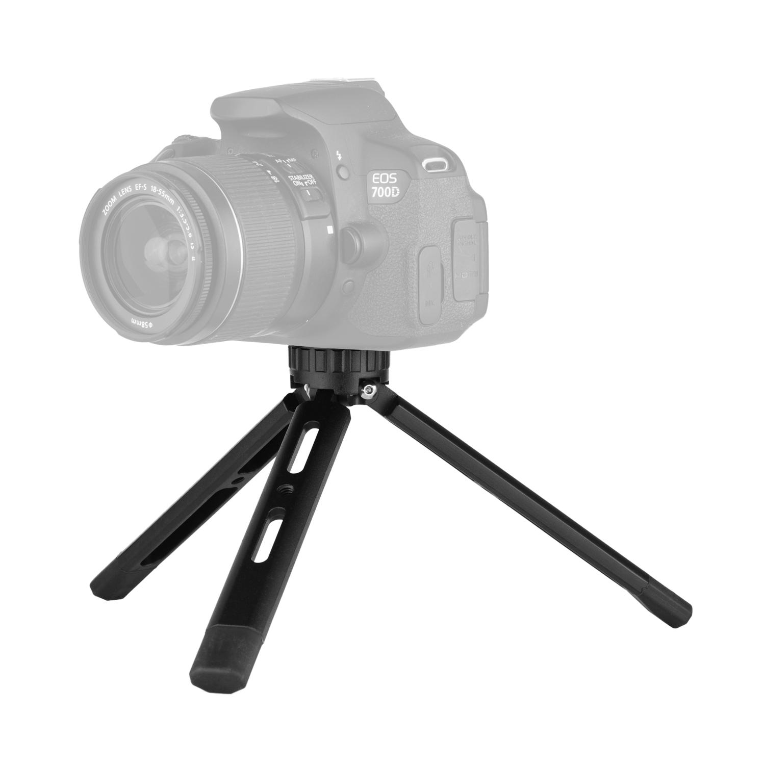 Giá đỡ chân máy bằng kim loại để bàn 1/4 inch Vít 4 mức Chiều cao có thể điều chỉnh cho Máy ảnh DSLR