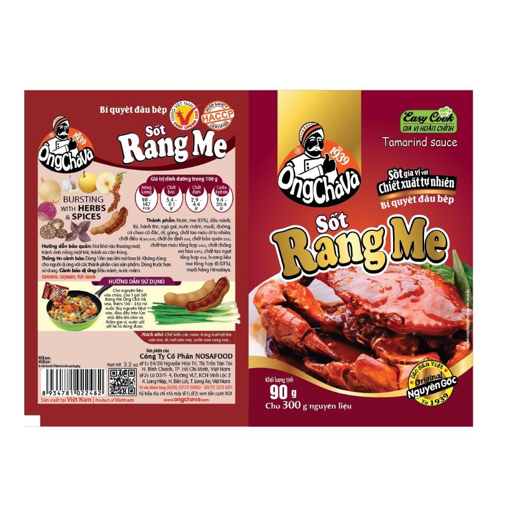 Combo 5 Gói Sốt Rang Me Ông Chà Và 90g