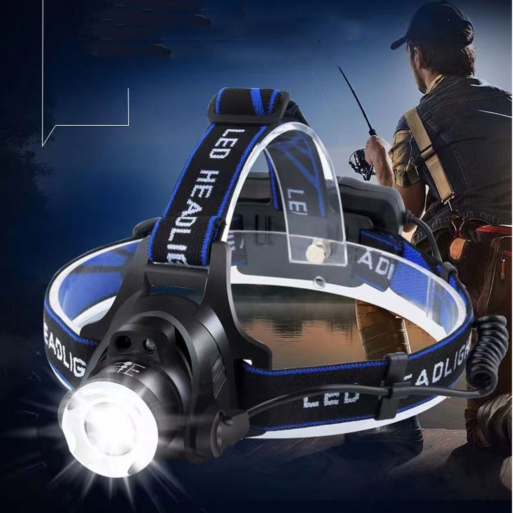 Đèn Pin Đội Đầu Siêu Sáng US ARMY T6 Bóng Led, Đa Chức Năng, Không Thấm Nước Dung Lượng Pin 5800 mAh Có Thể Sạc Lại Công Suất Đèn 10W- HÀNG CHÍNH HÃNG