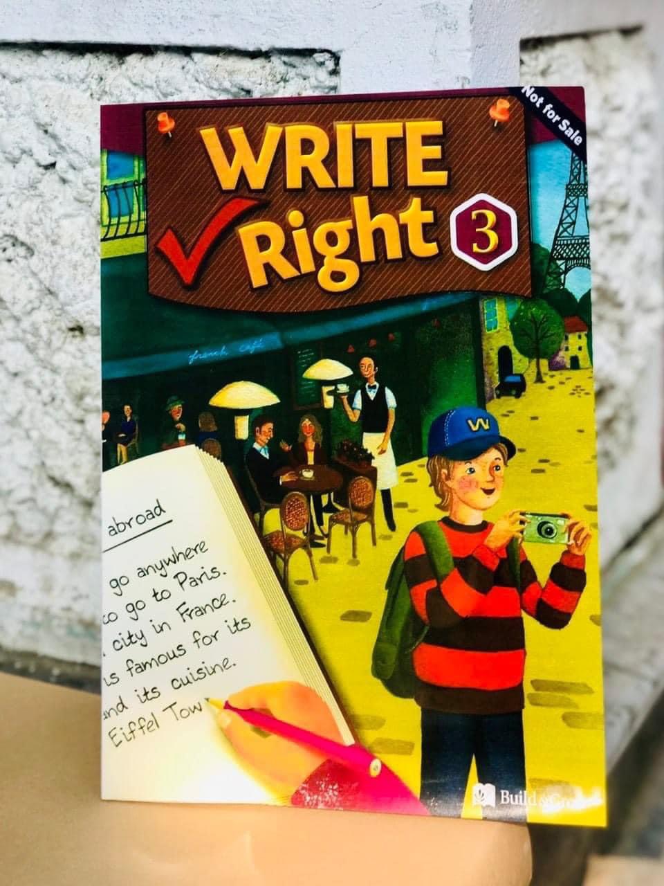 WRITE RIGHT 1-2-3 (bộ 3Q) luyện viết tiếng anh theo chủ đề