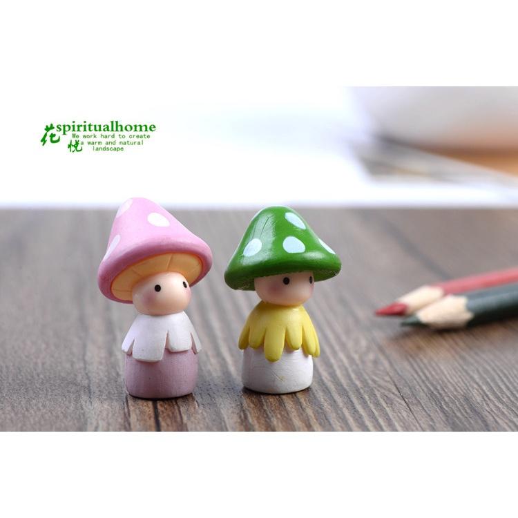 Tiểu cảnh mini ️ Búp bê nấm đáng yêu trang trí tiểu cảnh, terrarium, trang trí nhà cửa