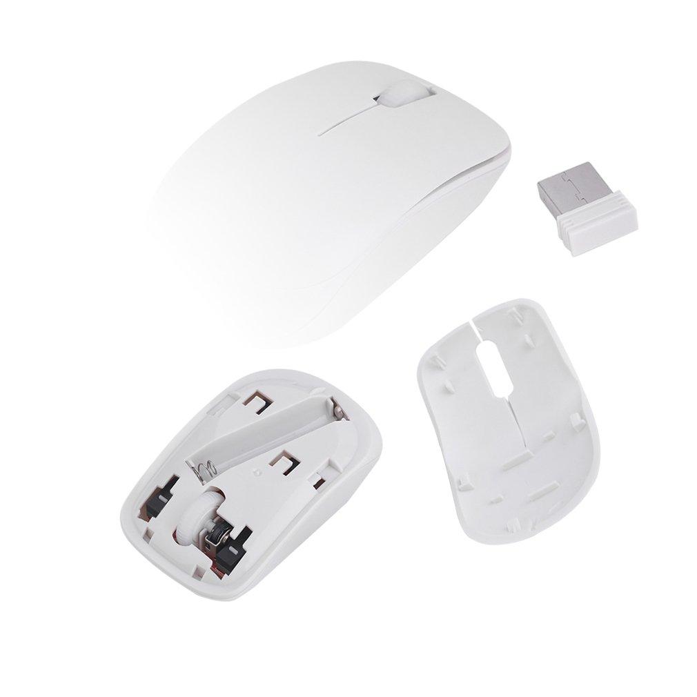 Thực Tế Mini 2.4G Không Dây Bàn Phím Mỏng Và Không Dây Chuột Cho Laptop Máy Tính Để Bàn 2400-2480MHZ Anh cắm