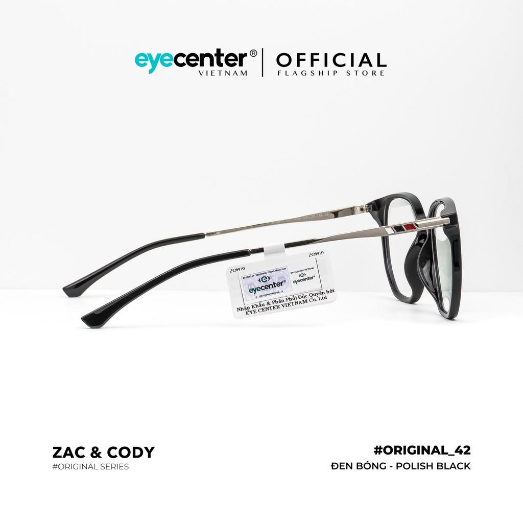 Gọng kính cận nam nữ B42-S chính hãng ZAC CODY kim loại chống gỉ cao cấp nhập khẩu by Eye Center Vietnam