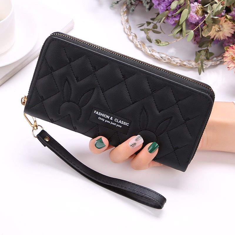 VÍ DÀI NỮ CẦM TAY ĐAN CHÉO THỎ V550 CAO CẤP KIỂU DÁNG SANG TRỌNG PHONG CÁCH HÀN QUỐC