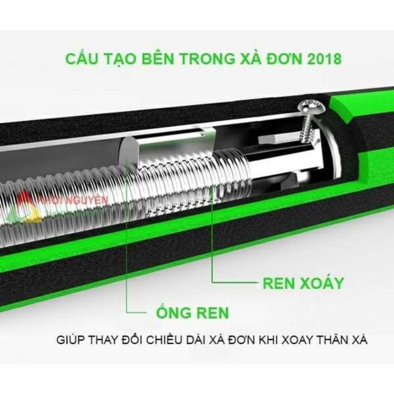 Xà đơn treo tường điều chỉnh 83-130cm nặng 2,1kg chống xoay mẫu mới
