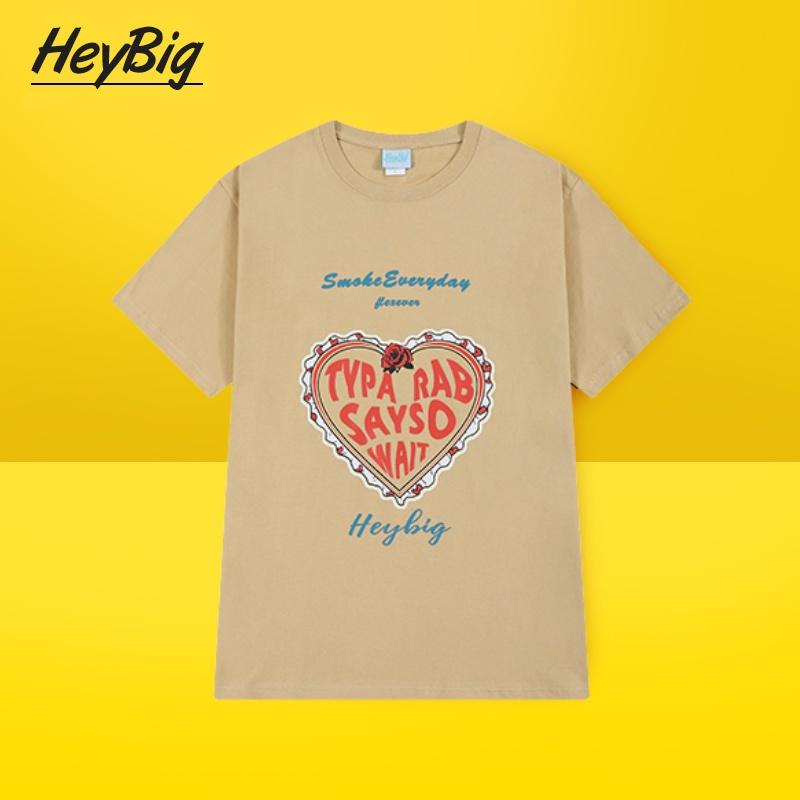 Áo Phông Nelly Heybig chính hãng Oversize Cho Nam Và Nữ Dành Cho Người Thích Hợp Thiết Kế In trái tím