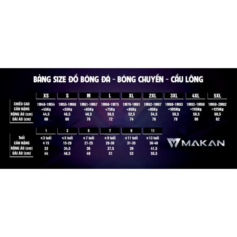 Áo bóng đá MAKAN BD132