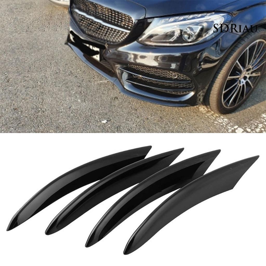 Bộ 4 Khung Bọc Đèn Sương Mù Màu Đen Chống Trầy Xước Cho Xe Hơi Benz C Class W205 C180 C200