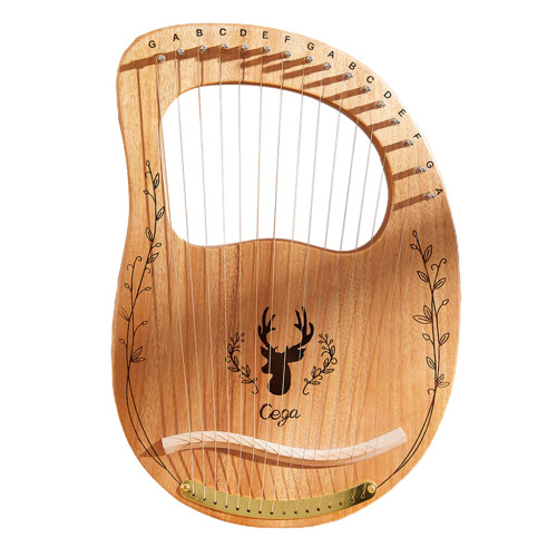 Đàn Lyre 16 dây đàn hạc Lyre Harp Cega-M16 Stings Đầy đủ phụ kiện LOẠI 16 DÂY tặng đàn kalimba 17 phím gỗ nguyên khối Mahagony PJLIM72