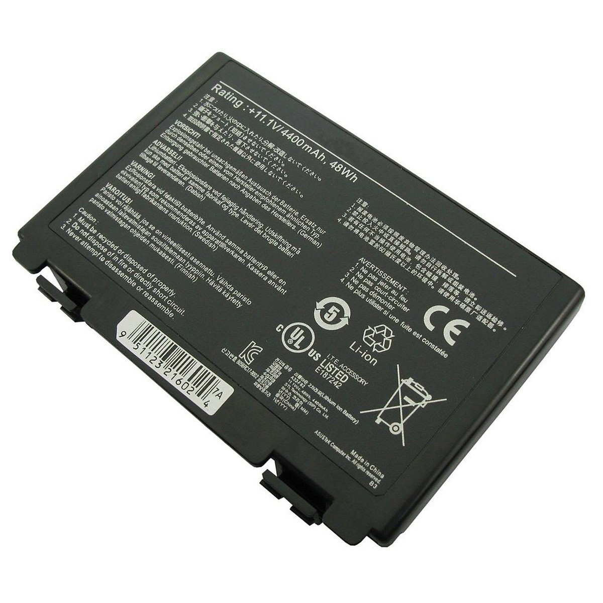 Pin Dành Cho Laptop Asus A32-F82, K40 F82, A32-F52, F83 F52 K50 K51 K60 X70 X87 X87Q X8A X8AIE X8AIJ PRO8