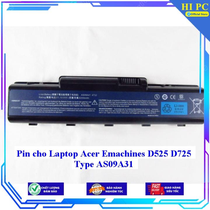 Pin cho Laptop Acer Emachines D525 D725 Type AS09A31 - Hàng Nhập Khẩu
