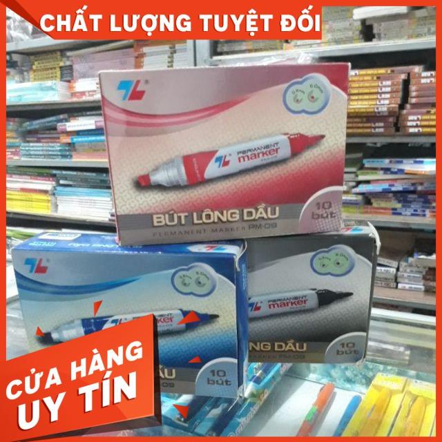 Hộp 10 Bút Lông Dầu Thiên Long PM-09