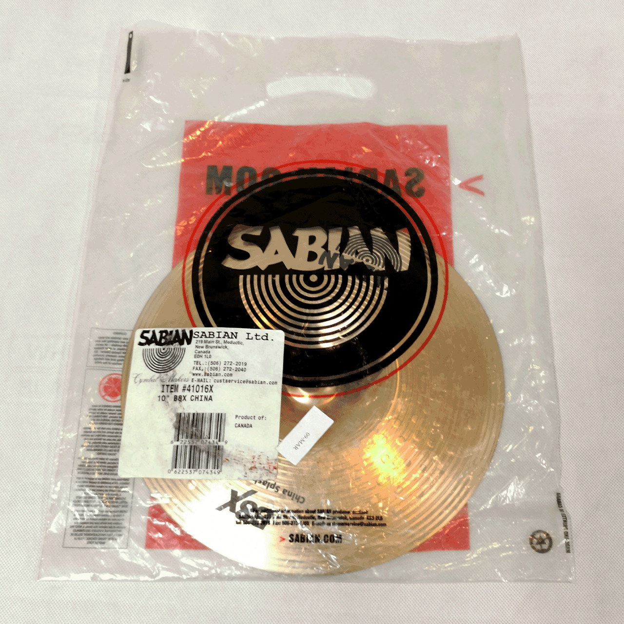 Lá trống 10'' China B8X Sabian - Hàng chính hãng