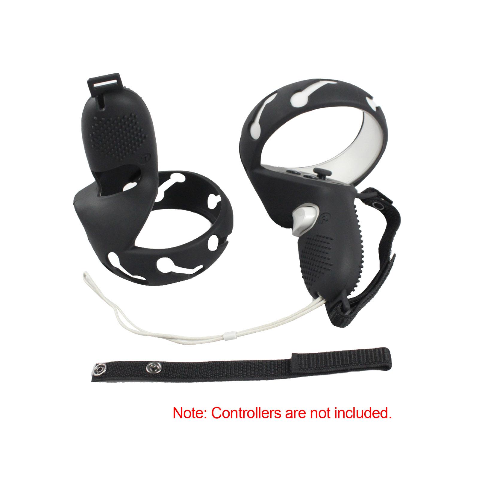 Bộ điều khiển cảm ứng nắp vòng tay cầm bằng silicon tương thích với kính VR Oculus Quest 2 dây đeo điều chỉnh được
