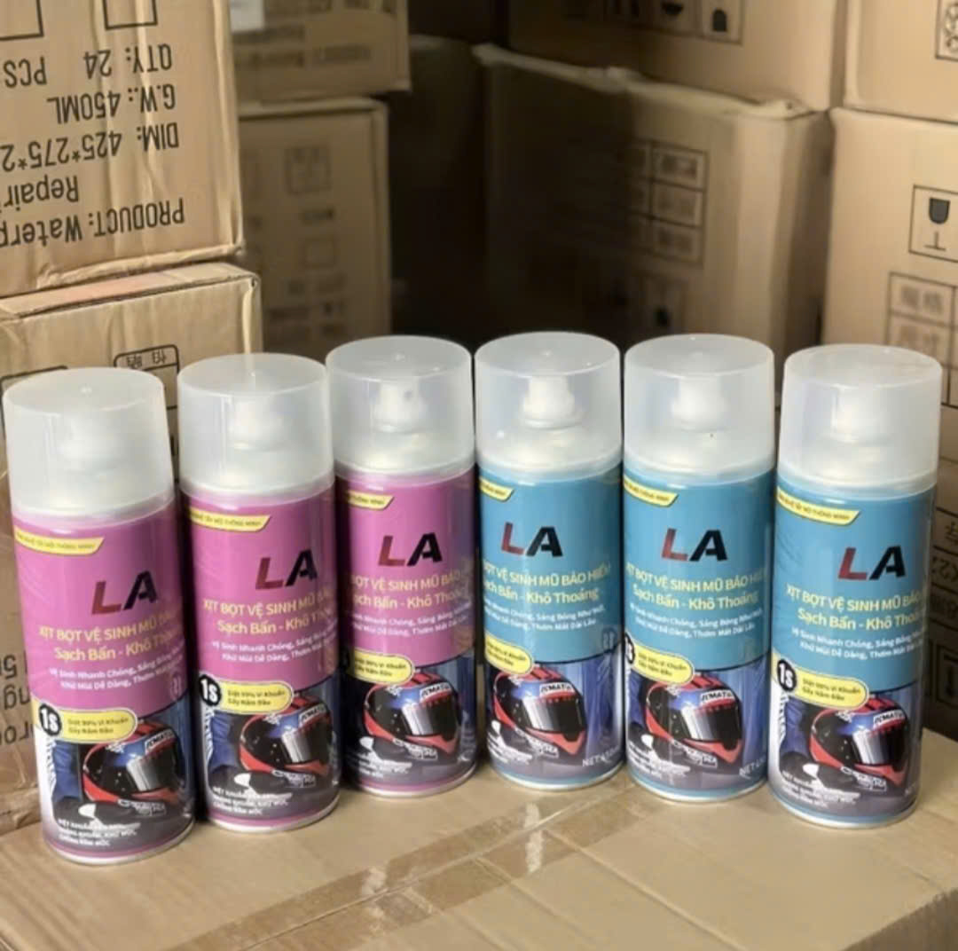 [KoSuyTu] CHAI XỊT VỆ SINH MŨ BẢO HIỂM BỌT TUYẾT LA 450ml - Hương Chanh &amp; Hoa Hồng (IB Chọn)