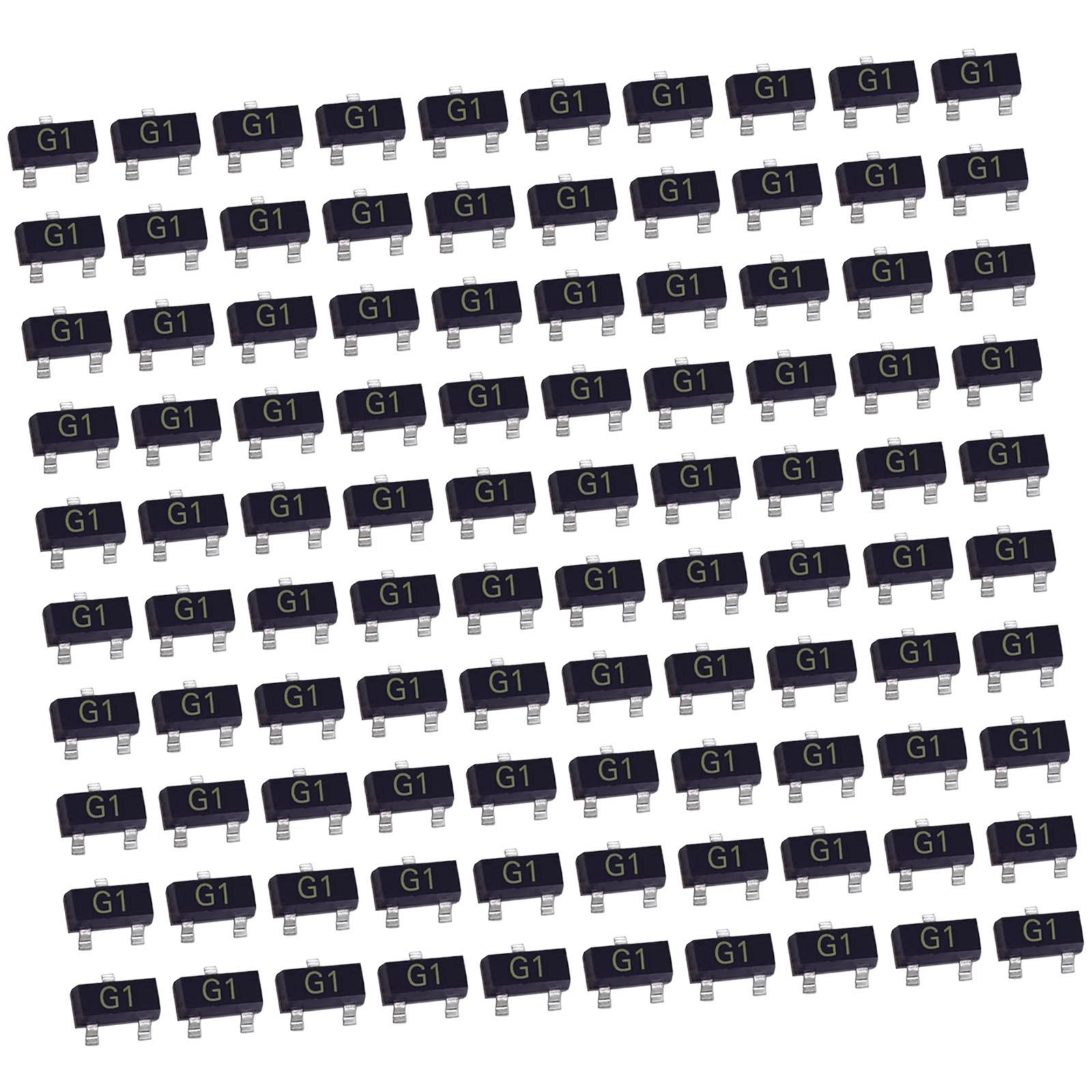 100 Pieces SMD Transistors MMBT5551LT1G for Audio Video Repair Circuit Board