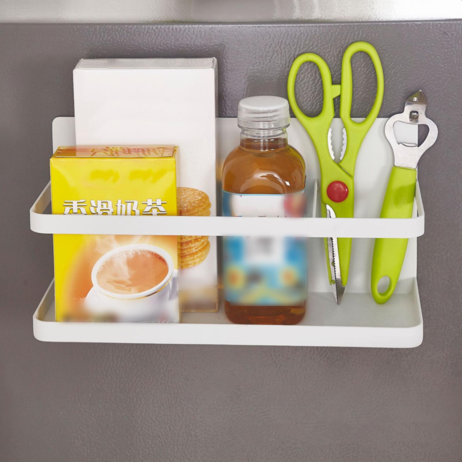 Magnetic Spice Rack Organizer Single Tier Kitchen Storage Space Saving