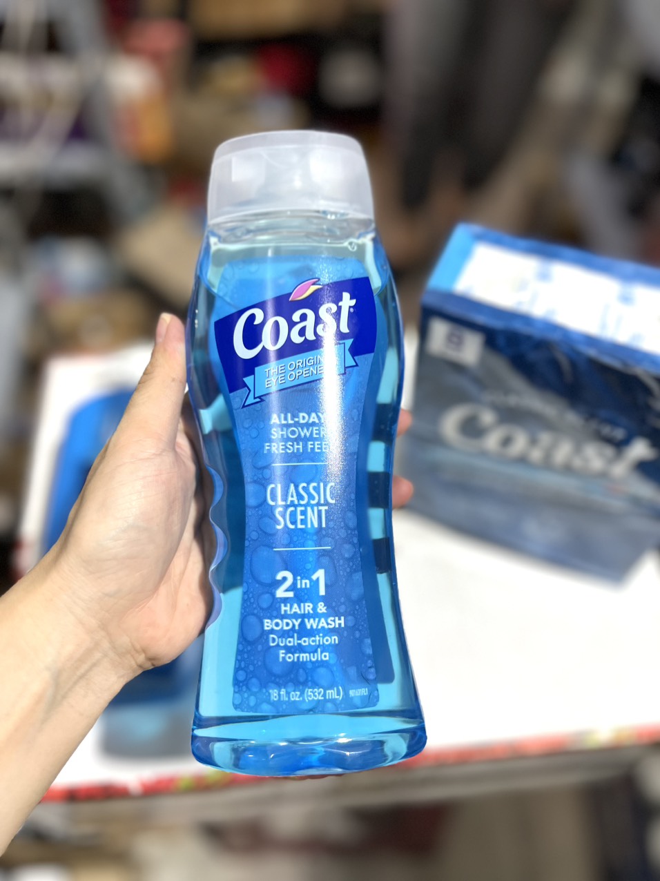 THÙNG 6 CHAI SỮA TẮM GỘI 2IN1 COAST 532ML