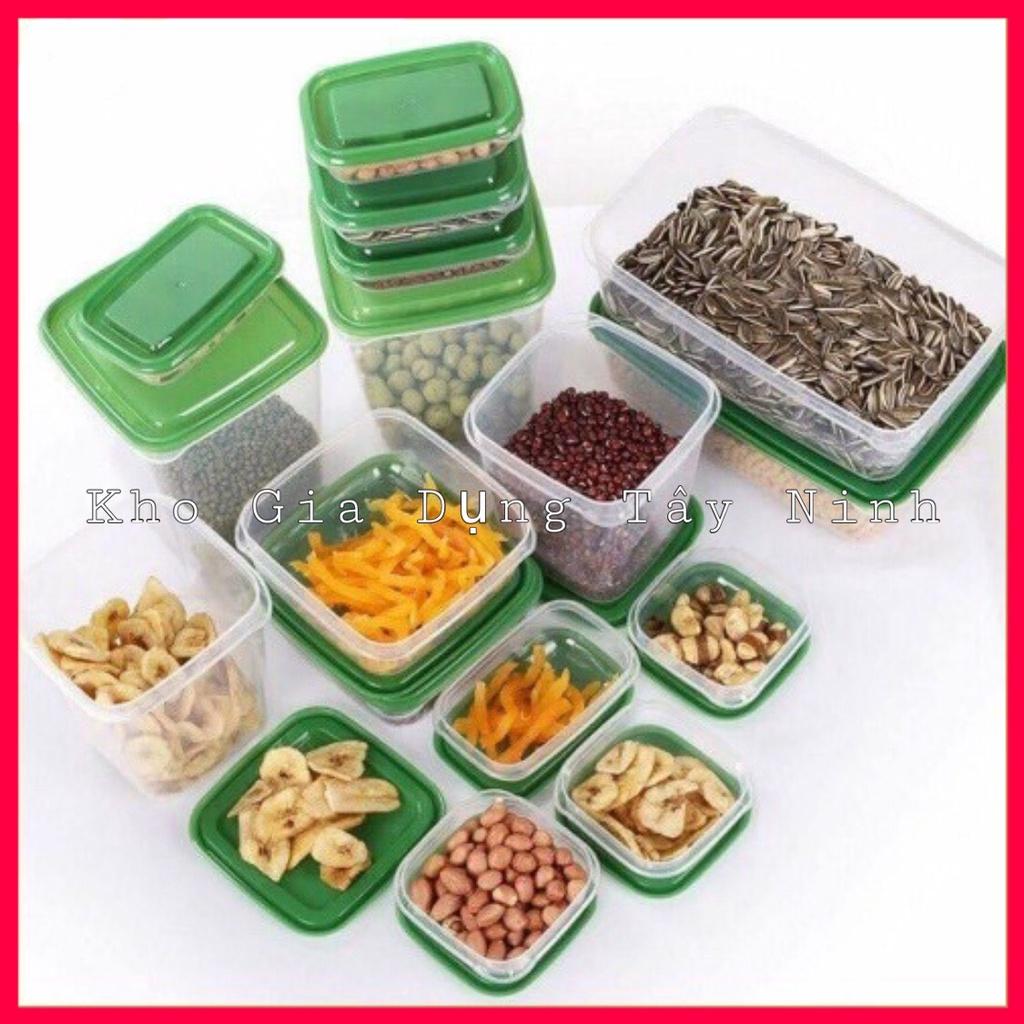 Bộ Hộp Nhựa Đựng Thức Ăn 17 Hộp