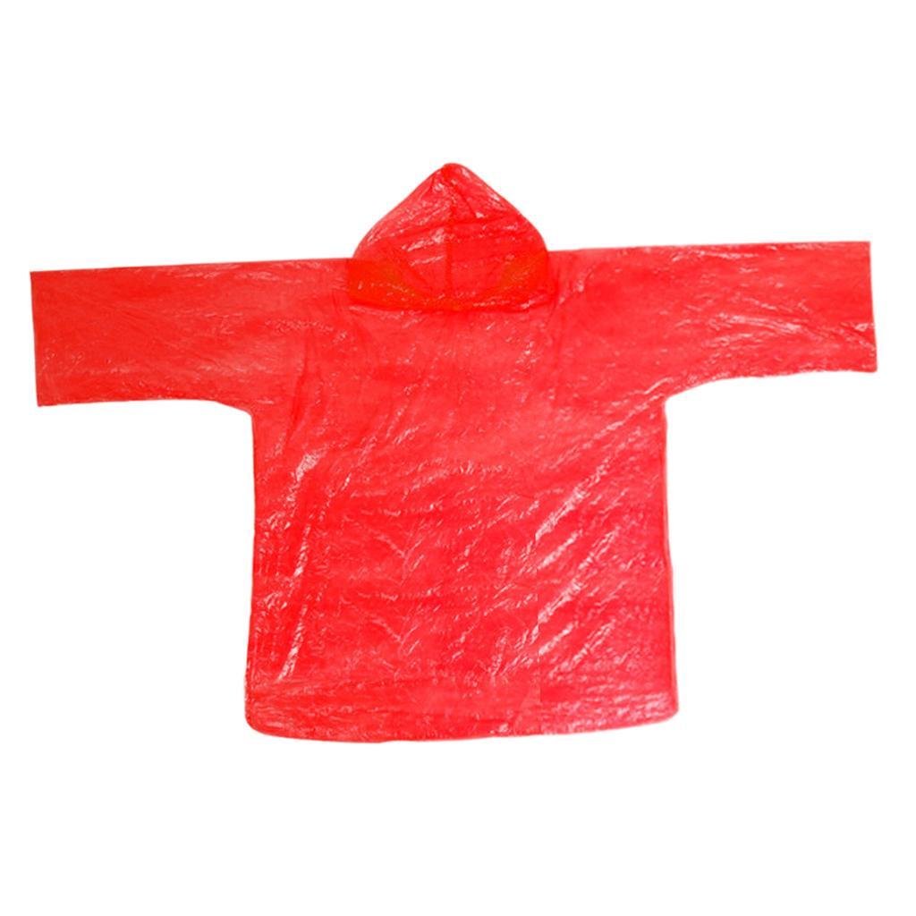 Disposable Rain Poncho, Emergency Poncho Waterproof Raincoat with Hood for Rainy Activities Outdoors