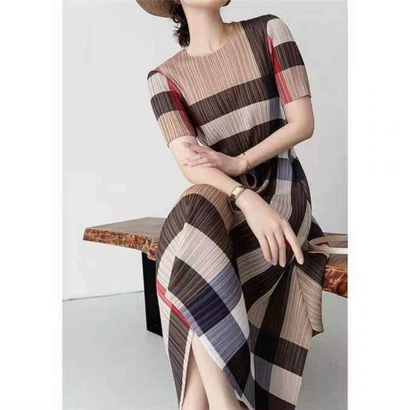 HÀNG NHẬP - ĐẦM HỌA TIẾT NHÚN LY