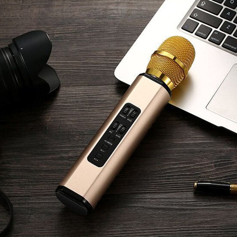 Micro Karaoke Không Dây Kiêm Loa Bluetooth PKCB - Hàng Chính Hãng