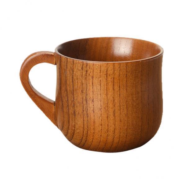 2X Jujube Wood Cup Handmade Coffee Tea Beer Juice Milk Mug Drink 7.5x6.8cm